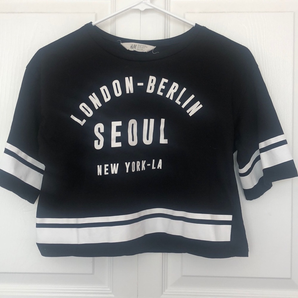 H&M Girls Cropped Tee